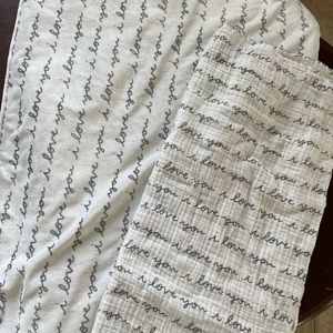 I love you baby blanket bundle